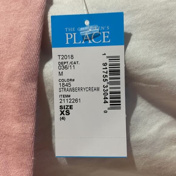 Children’s place 4 pale pink floral capri bike shorts tank top NWT - Picture 5 of 11